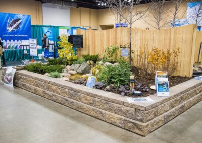 A pond display by Aquascape Inc. at Aquatic Experience - Chicago 2015. Image by Dan Woudenberg/LuCorp Marketing for the World Pet Association.