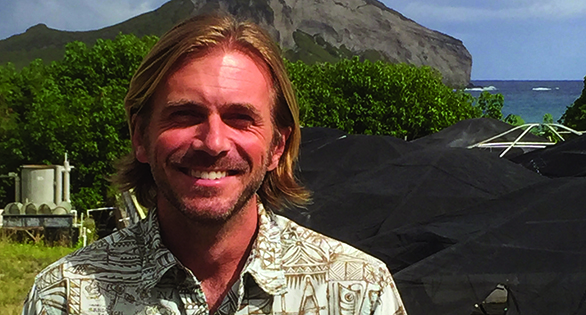 Chad Callan, Ph.D. at the non-profit Ocean Institute at Hawaii Pacific University.