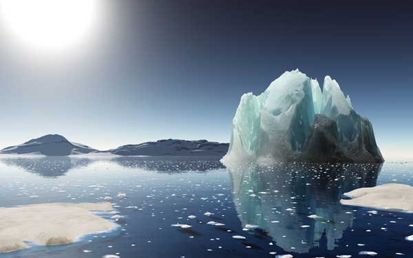 Increases in temperatures are resulting in the summer disappearance of the Arctic ice caps. The Arctic Ocean is predicted to be “ice free” (or having less than 1 million square kilometers of sea ice) in 2016. © Mihai Maxim/shutterstock