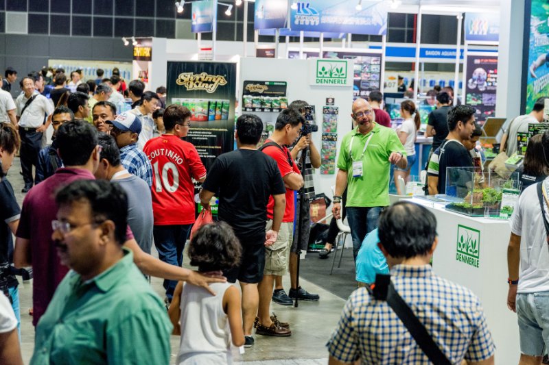 The show floor is awash with attendees eager to see the latest innovations and offerings.