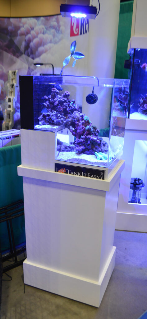 This Dropoff Reef Aquarium set up by TankItEasy continued to spin the entire show. You must watch the video.