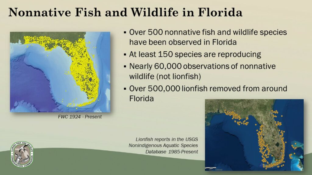 Status of nonnative species in Florida. From the presentation "Nonnative Species Overview and Proposed Draft Rules"