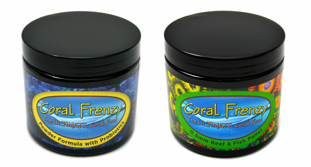 Coral Frenzy's well-known line of dry coral foods receives a fresh new look and revised formulation, but that's just the beginning.
