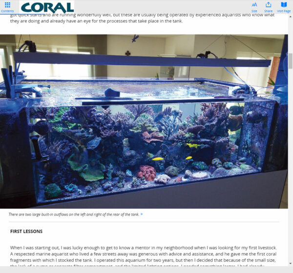 You can now read CORAL in this mobile-friendly enhanced content view option, or continue to experience the magazine in its rich "Page View" printed form!