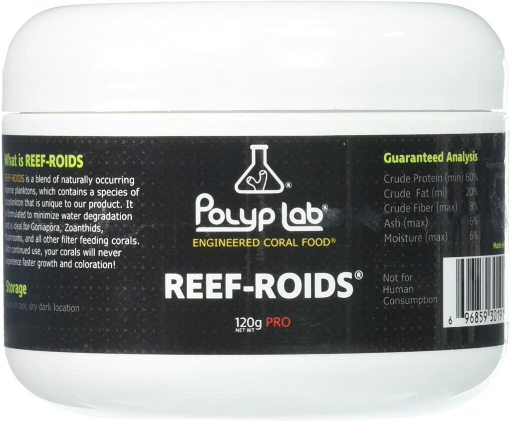 Out with the old: Before 2022, Polyp Lab's Reef Roids came in a 60-gram jar with a retail price direct at $21.99