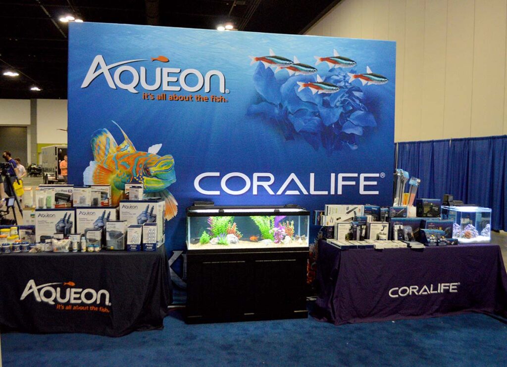 Aqueon and Coralife put on an impressive display.