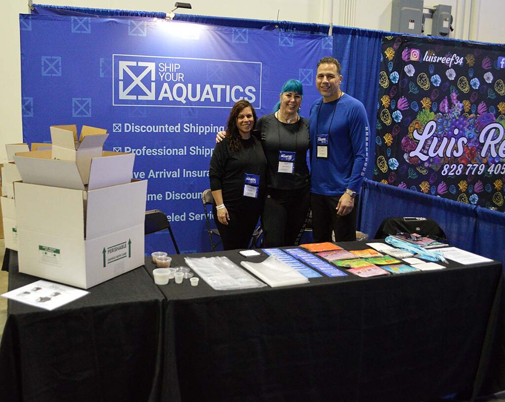 The Ship Your Aquatics Team: Jacqueline Bearden, Suzy Swett Lewis, and Chad Brown.