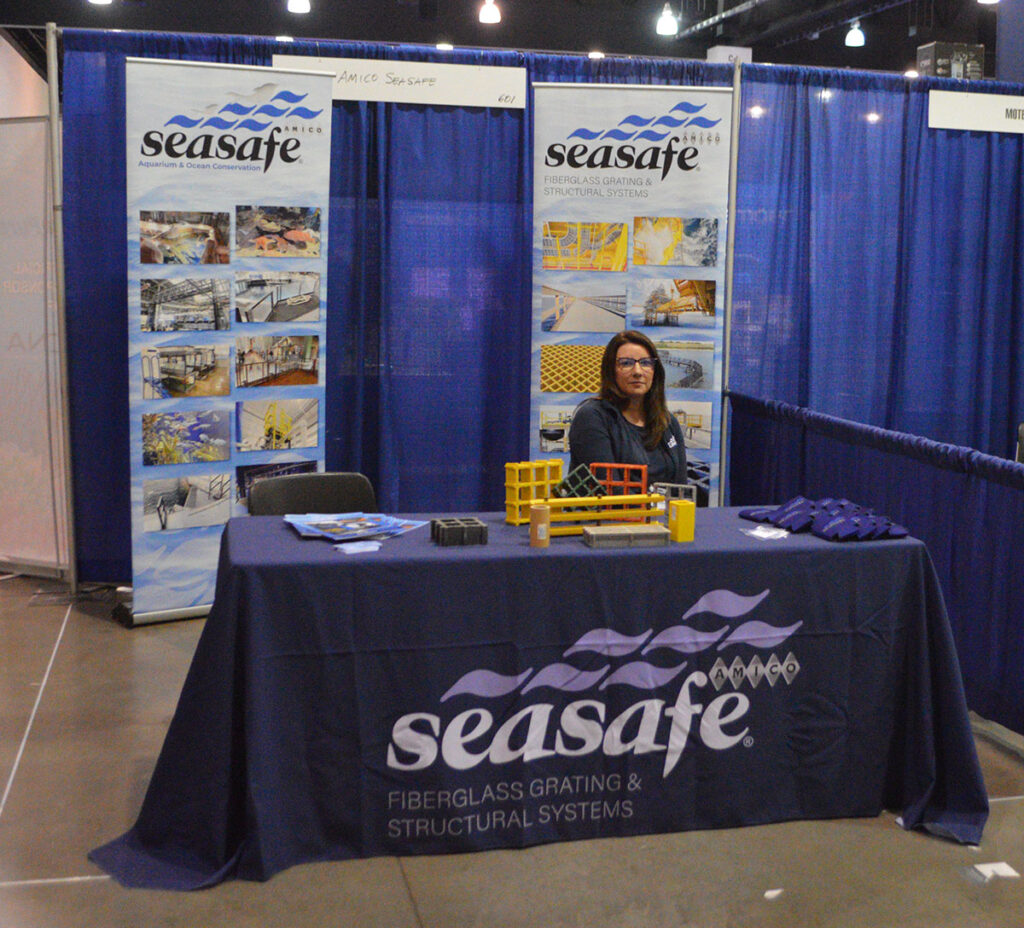 Seasafe Fiberglass Grating & Structural Systems - if you've been in some larger public aquariums, you may have recognized these unique flooring systems under your feet!