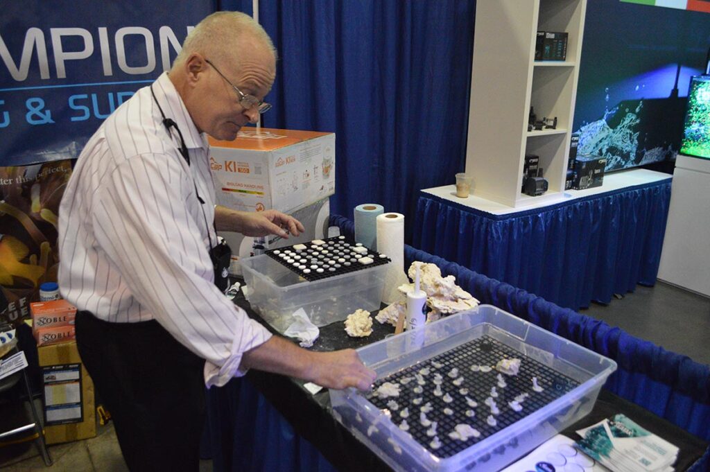 Mussel Polymers CFO David Schmidt spent the weekend at MACNA offering hands-on demonstrations of a remarkable new strong underwater adhesive.