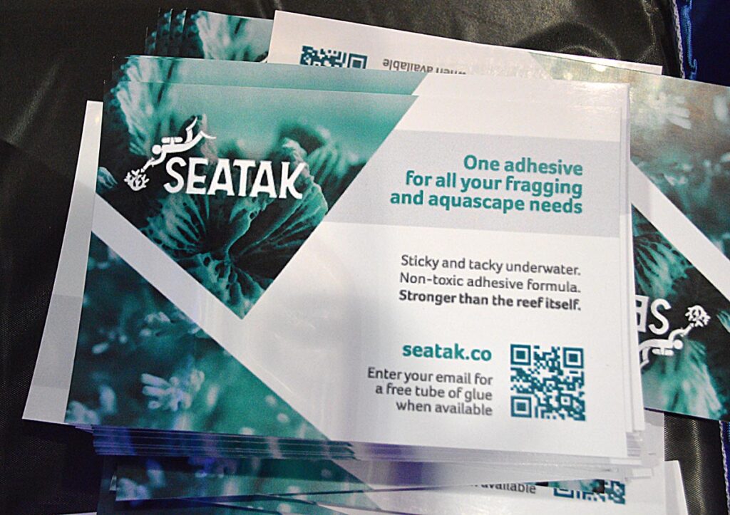 This amazing new product, SEATAK, was truly sticky and tacky right out of the tube. Compare to gel super glues or underwater epoxies. Seatak has a long cure time, and reportedly the only byproduct is CO2 that is released as it cures.