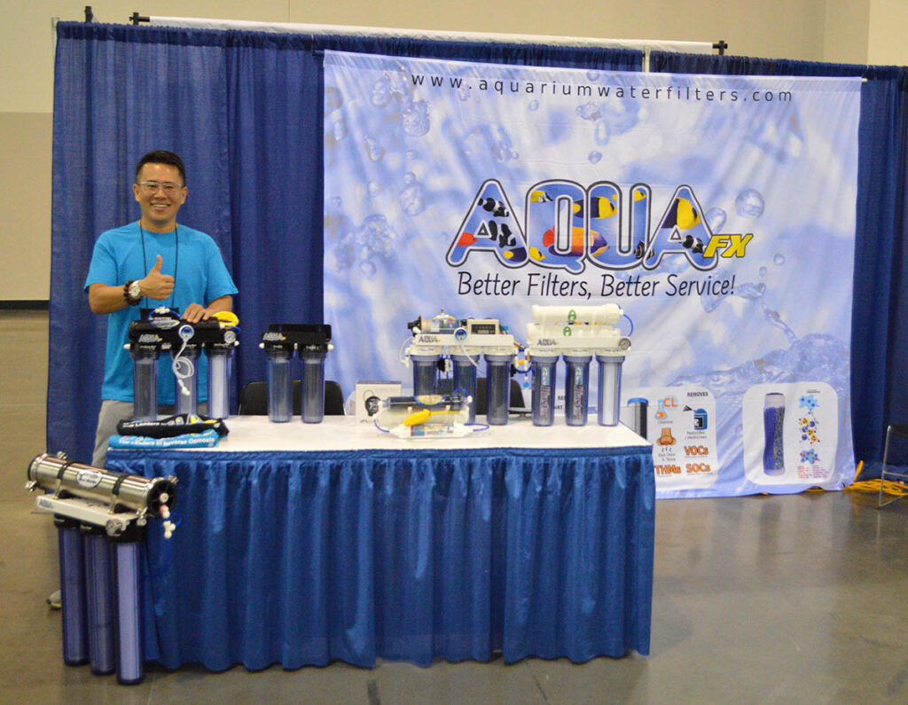 AquaFX displayed an assortment of water treatment systems, including a new RO/DI unit I'll show you in greater detail!