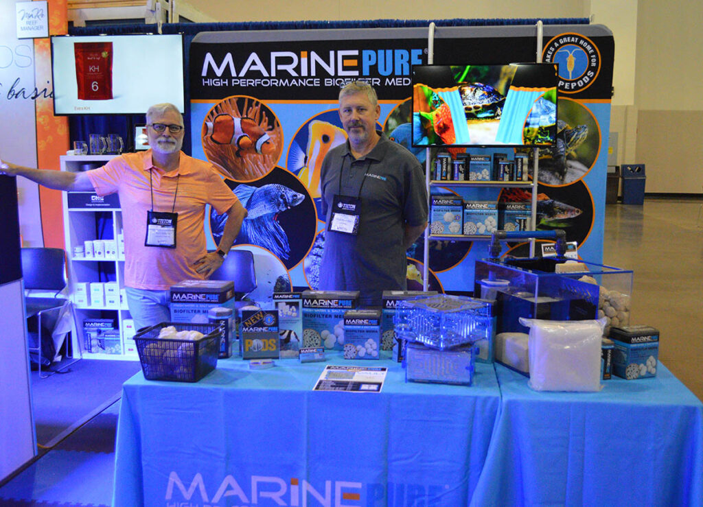 The team at MarinePure was ready to showcase some new innovations (I'll tell you in the products post!)
