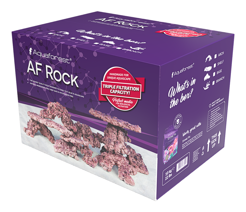 AF Rock comes as a box assortment. This is the 10 kg (22 lb.) packaging.
