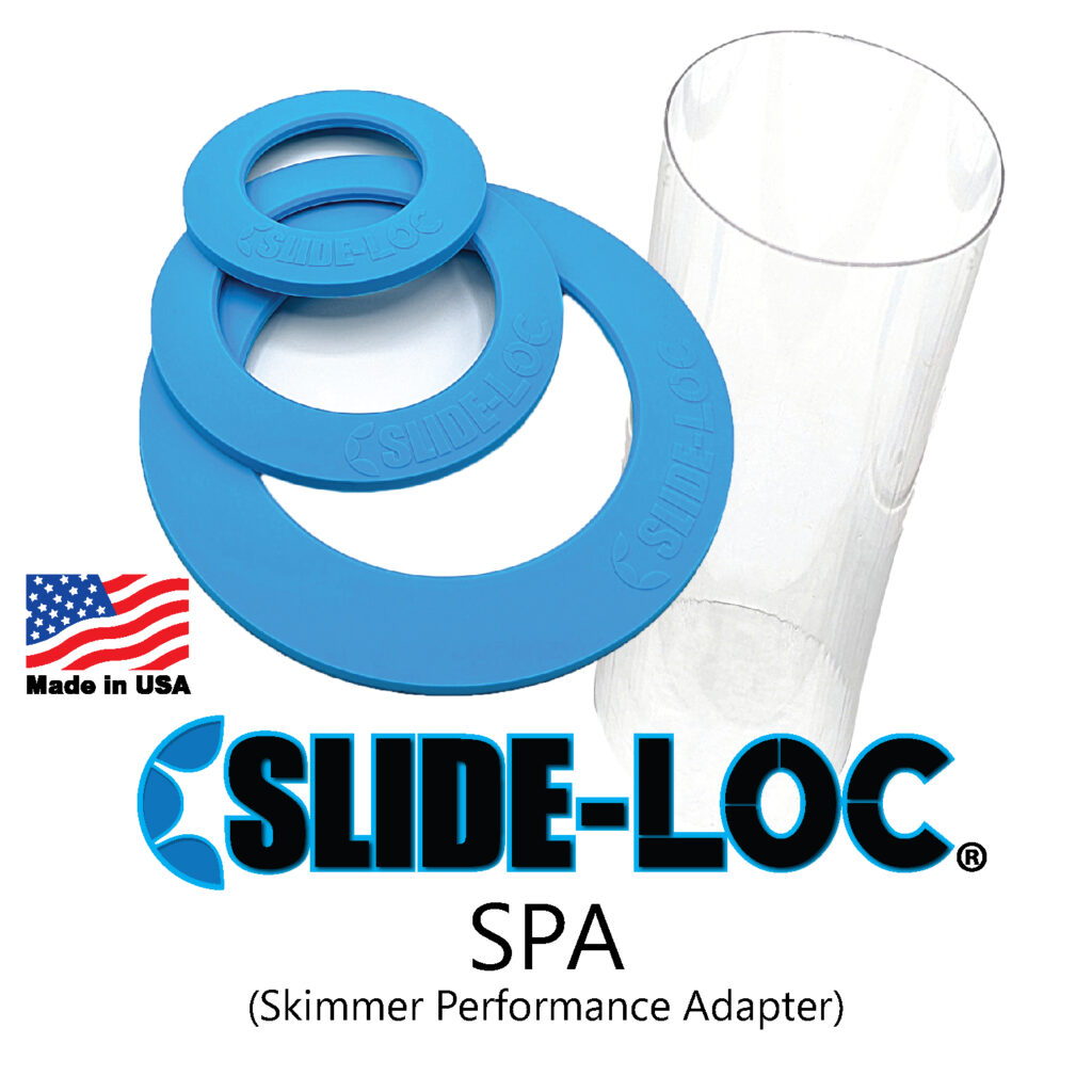 Slide-Loc's new SPA kit narrows the diameter of your collection cup riser tube when adjusting air, water height, or pump speed fail to give you the skimmate you want.