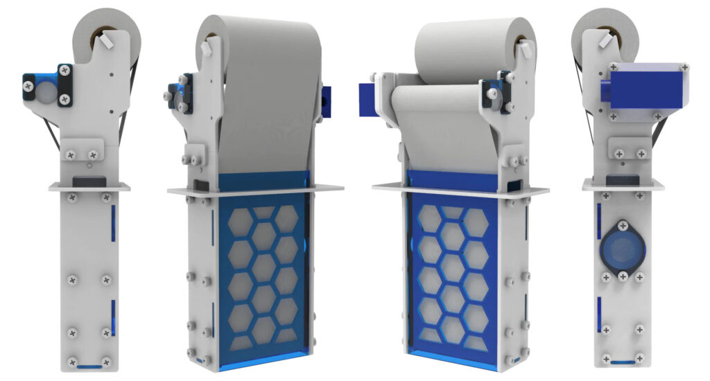 Multiple perspectives of the new ARF-20 Automatic Roller Filter System from Fiji Cube